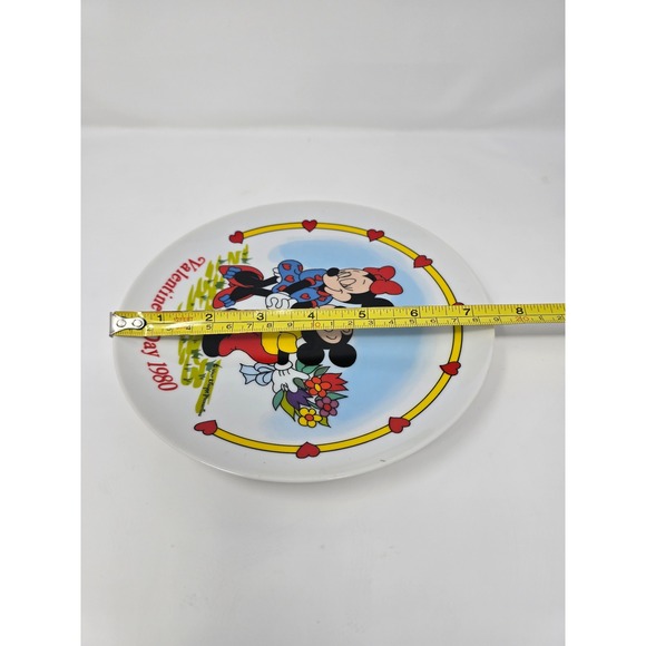 Vintage Disney Mickey & Minnie Valentine's Day 1980 Plate – Schmid Japan Limited - Picture 4 of 4